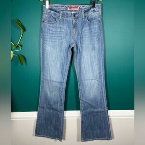 Classic Blue Women's Jeans gap curvy flare Y2K